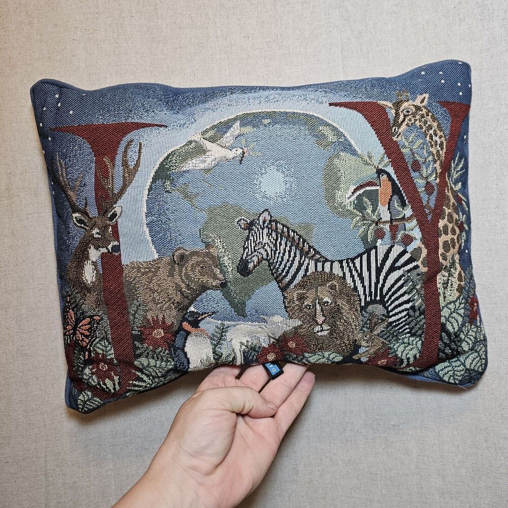 Dakotah Decorative Tapestry Pillow Christmas Joy To The World Noah's Ark 12"x15"